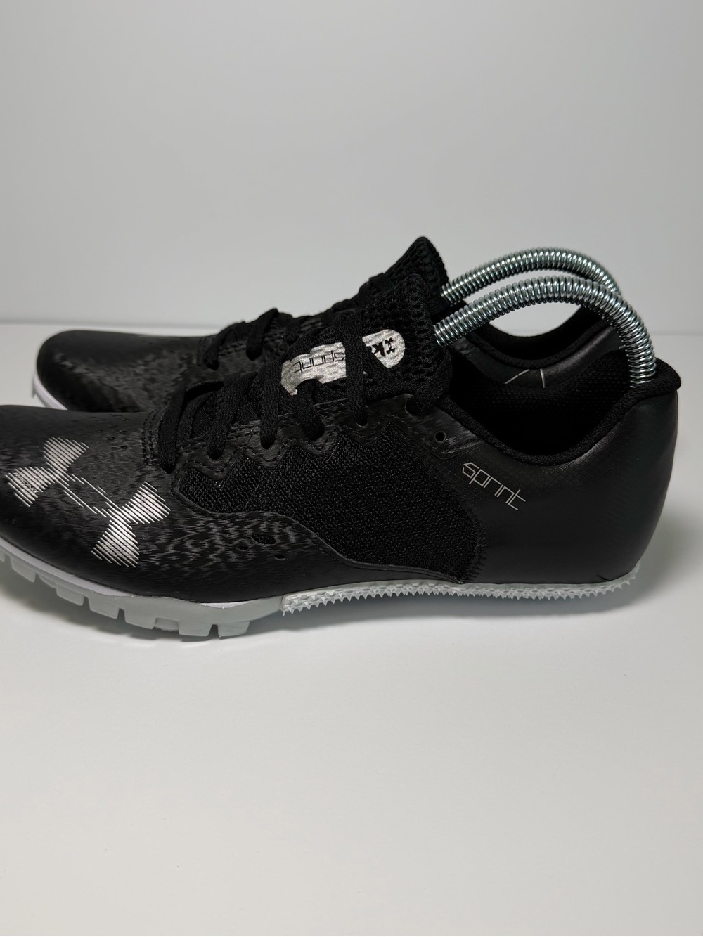 Under armour sprint spikes Black UA Racing Size M8.5 W10 (NEW)